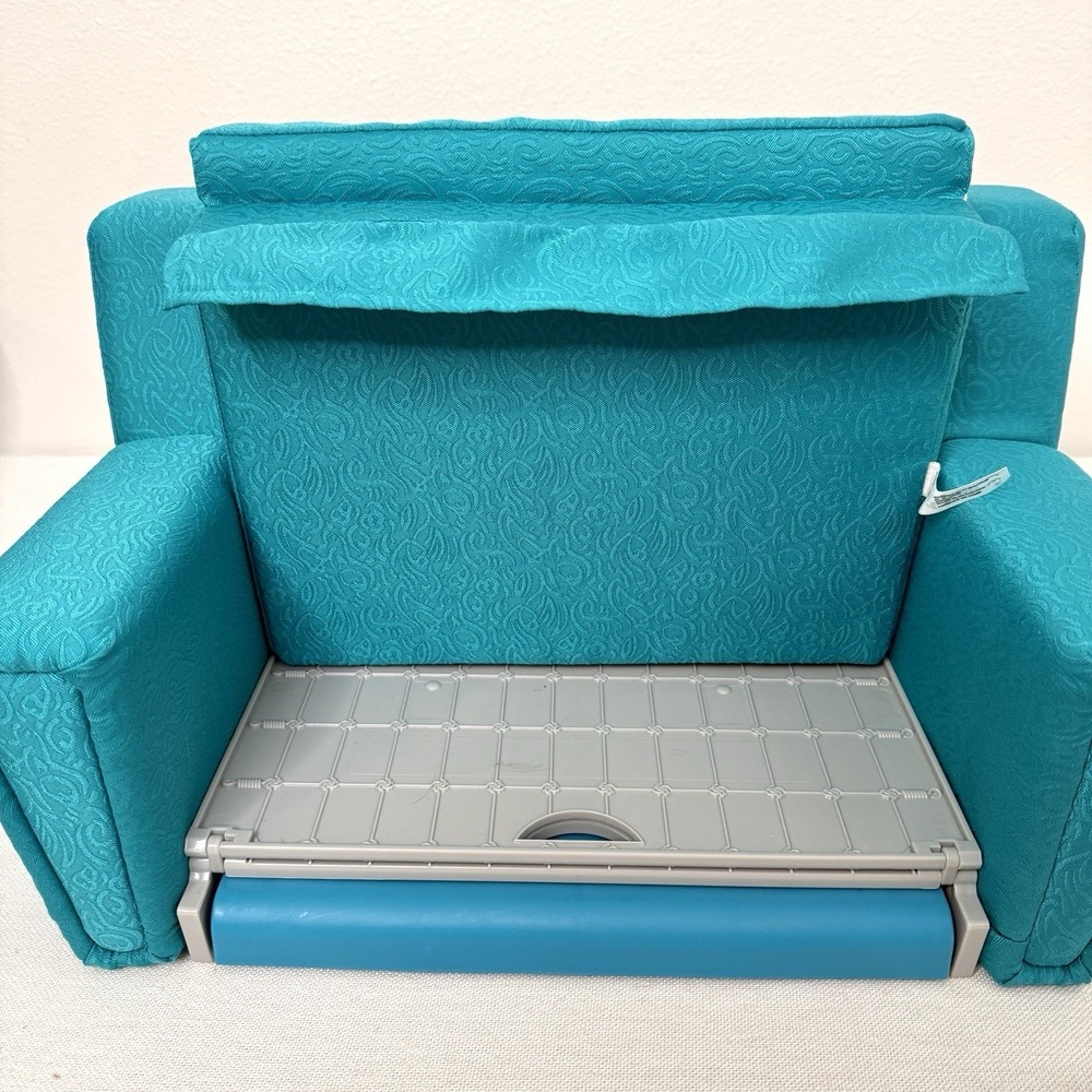 American Girl Maryellen Sofa Bed Couch Sleeper Teal Blue - Couch Only - Picture 6 of 16